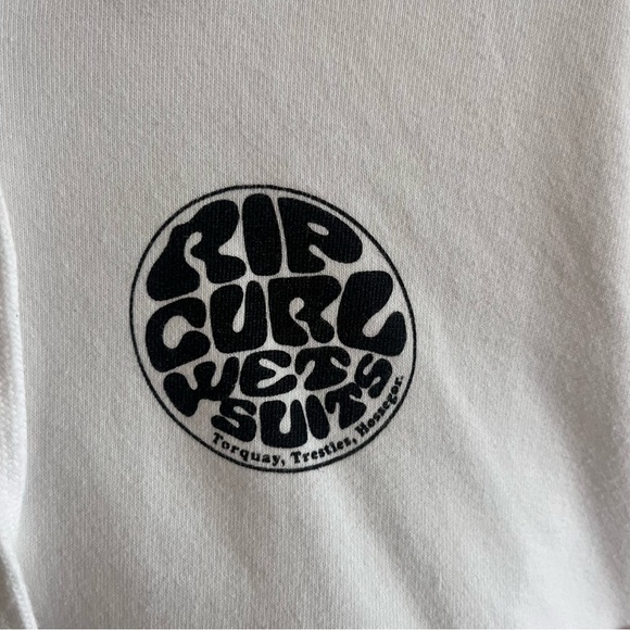 Super Cute and Beachy White Rip Curl Hoodie Size Small - Picture 3 of 4